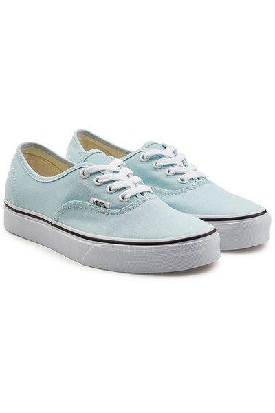 Vans Authentic Canvas Trainers In Baby Blue True White