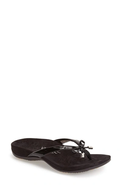 Vionic Bella Ii Sandal In Black Patent