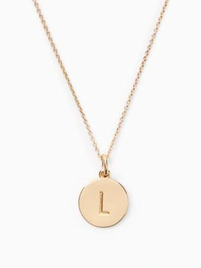 Kate Spade Initial Pendant In Gold