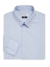 Versace Button-front Dress Shirt In Light Blue