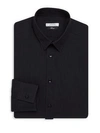 Versace Button-front Dress Shirt In Black