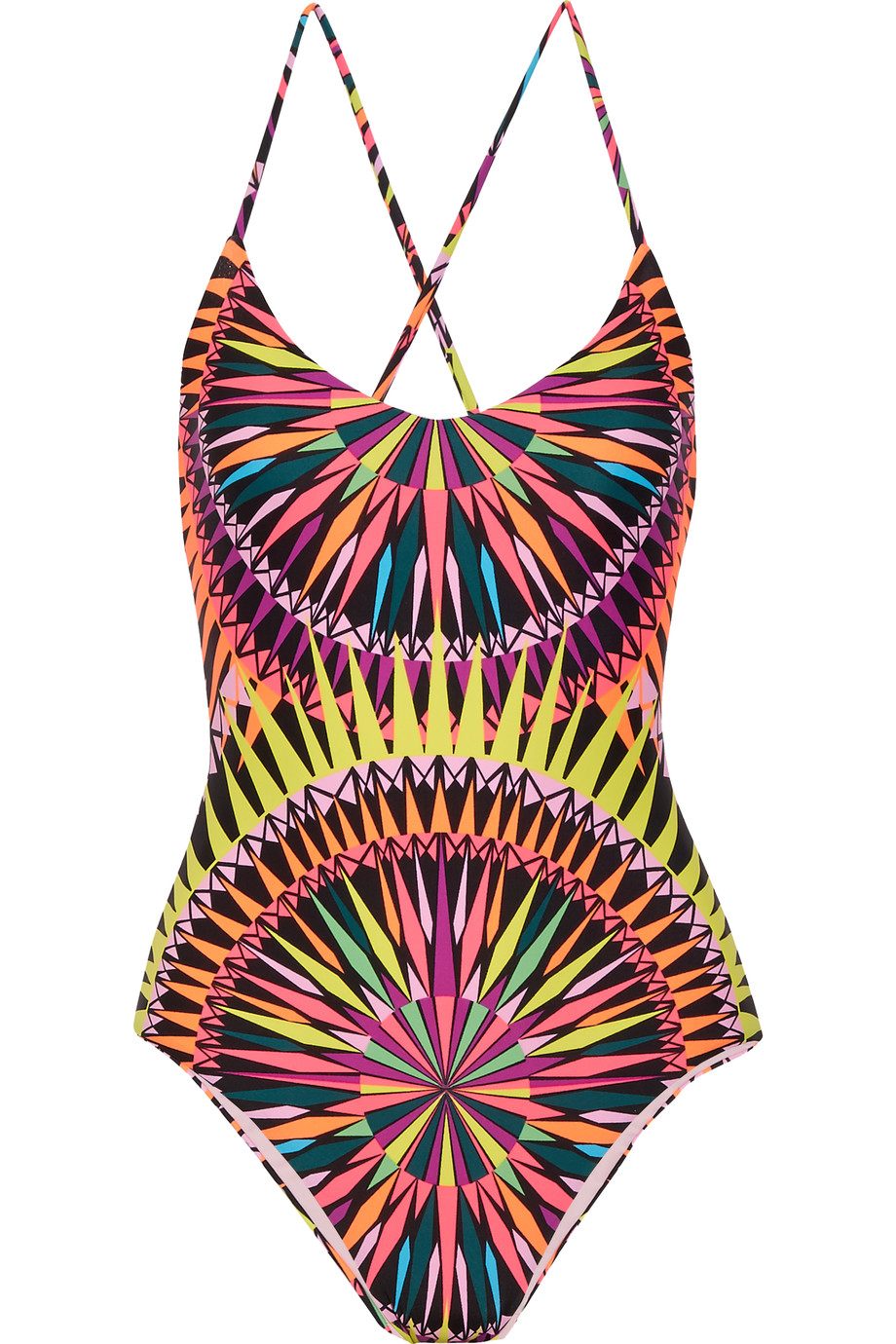 Mara Hoffman Cutout Printed Swimsuit | ModeSens