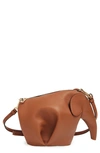 Loewe 'mini Elephant' Crossbody Bag - Brown In Tan