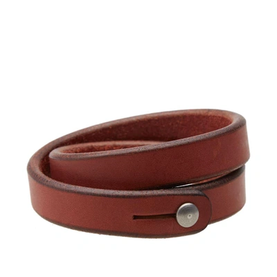 Tanner Goods Double Wrap Wristband In Brown