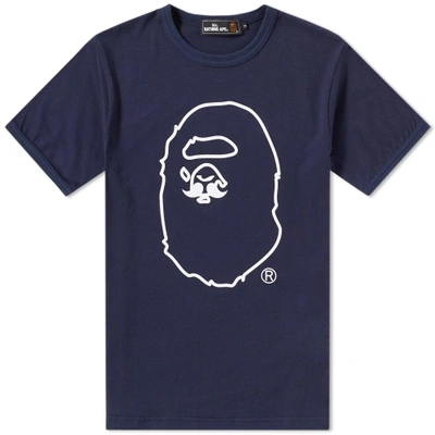 A Bathing Ape Mr. Bathing Ape Tee In Blue