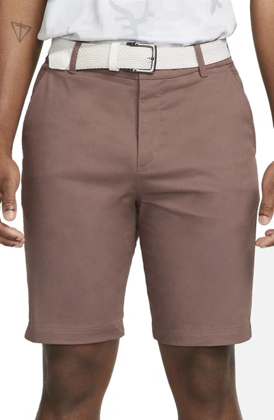 Nike Men's Dri-fit Uv 10.5" Golf Chino Shorts In Plum Eclipse