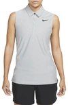 Nike Women's Dri-fit Adv Tour Sleeveless Golf Polo In Grey