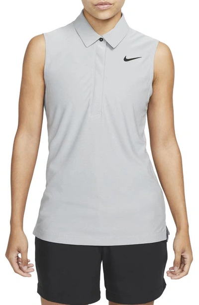 Nike Women's Dri-fit Adv Tour Sleeveless Golf Polo In Grey