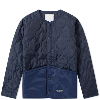 Liberaiders Coup Quilted Liner Jacket In Blue