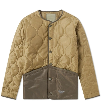 Liberaiders Coup Quilted Liner Jacket In Green