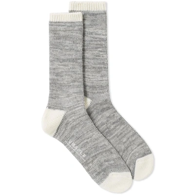 Maple Hikisoroe Melange Sock In Grey