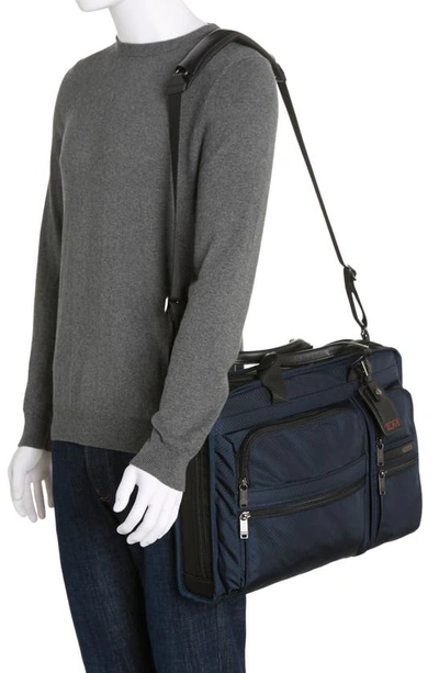 Tumi Compact Large Screen Laptop Brief Bag In Navy