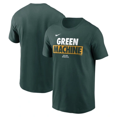 Nike Green Oakland Athletics Rally Rule T-shirt
