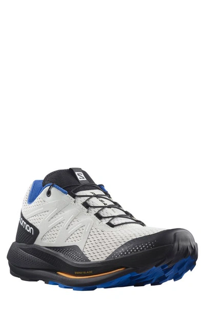 Salomon Pulsar Trail Running Shoe In Lunar Rock/ Black