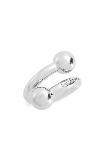 Balenciaga Skate Ring In Silver