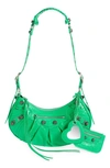 Balenciaga Le Cagole Lambskin Shoulder Bag In Vivid Green