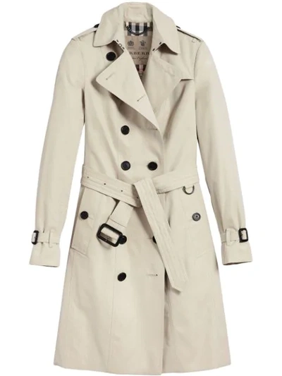 Burberry The Kensington - Extra-long Trench Coat In Neutrals