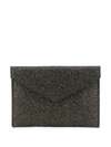 Rebecca Minkoff Leo Glitter Clutch Bag In Black