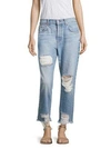 7 For All Mankind Josefina Ripped Boyfriend Jeans In Vintage