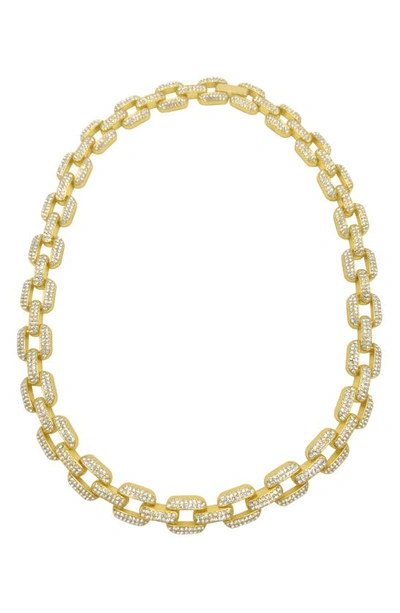 Adornia Pavé Cubic Zirconia Chain Necklace In Gold