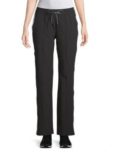 Andrew Marc Act Snap-off Track Pants In Black
