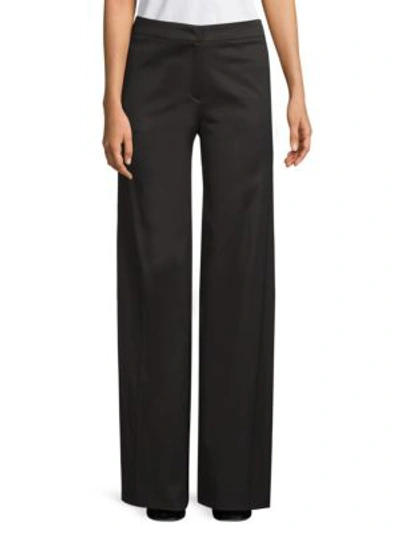 Escada Wide-leg Stretch Pants In Black