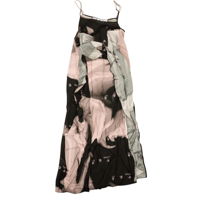 Off-white Multi Liquid Waves Slip Dress