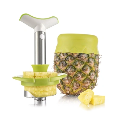 Vacu Vin Pineapple Slicer Deluxe Set, Stainless Steel In White