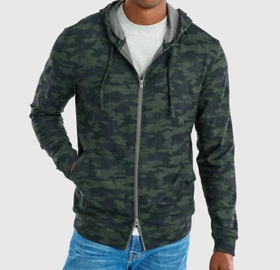 Johnnie-o Ranch Zip In Camo In Green