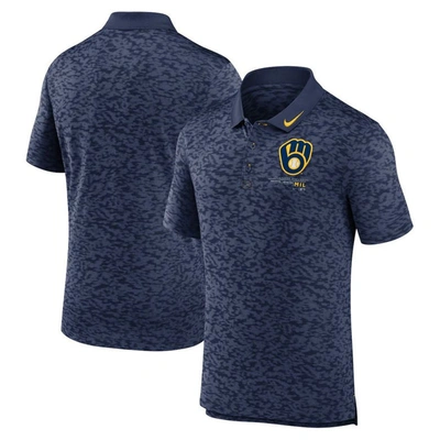 Nike Navy Milwaukee Brewers Next Level Polo