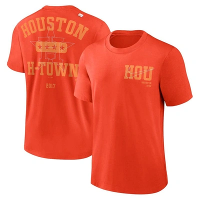 Nike Orange Houston Astros Statement Game Over T-shirt