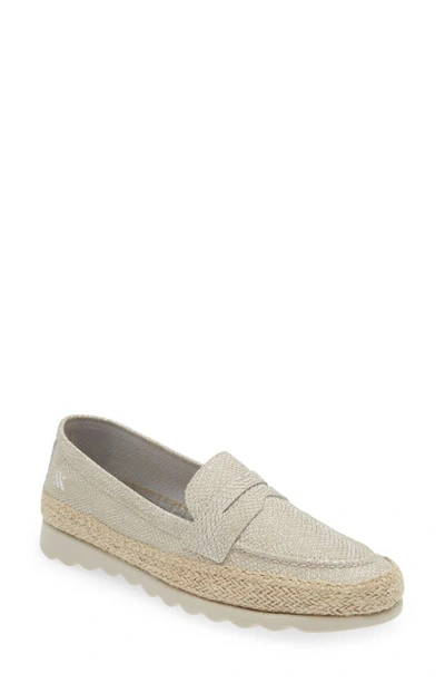 The Flexx Bill Espadrille Loafer In Gold