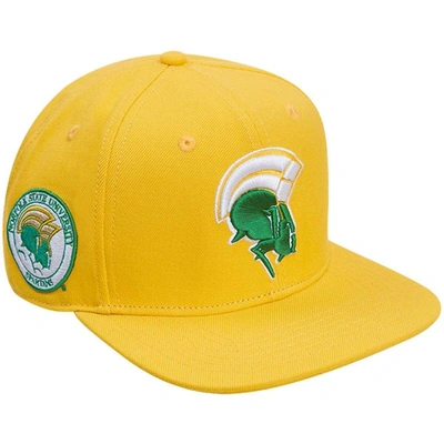 Pro Standard Gold Norfolk State Spartans Evergreen Mascot Snapback Hat