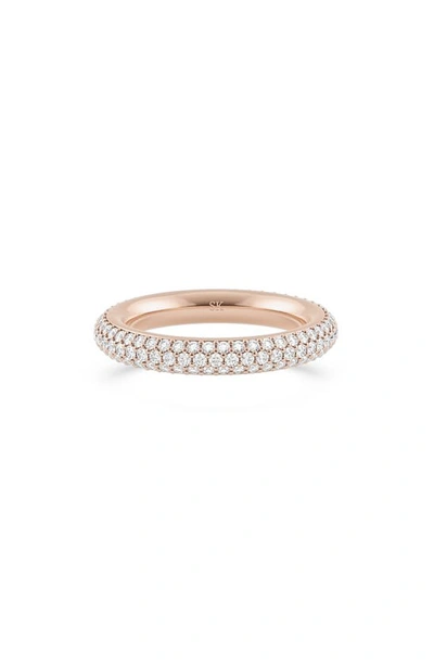 Spinelli Kilcollin Pavé Diamond Band In Rose Gold