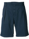 Dondup Blu Classic Shorts In Cotton In Blu Navy