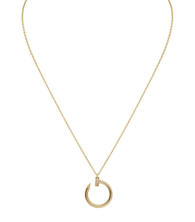 Cartier Womens Rose Gold Juste Un Clou 18ct Yellow-gold And 0.13ct Diamond Necklace