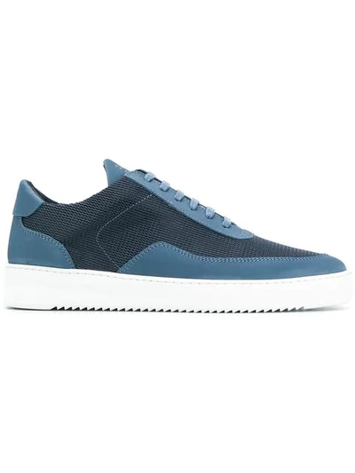 Filling Pieces Flat Sole Sneakers In Blue