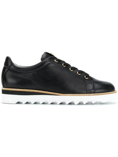 Hogl Contrast Lace-up Sneakers - Black