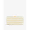 Cult Gaia Womens Ivory Enid Logo-embossed Pearlescent Acrylic Clutch