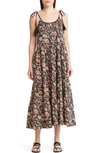 The Great The Breeze Floral Midi Dress In Multi