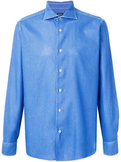 Borriello Textured Shirt In Blue