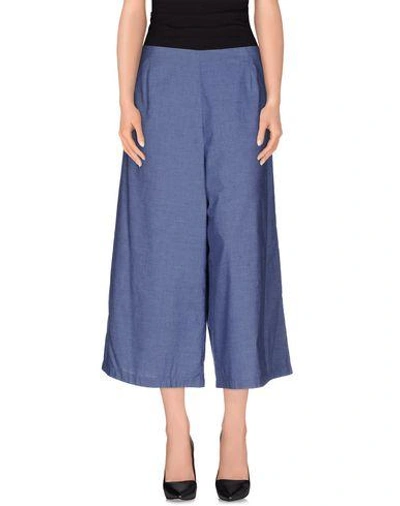 Erika Cavallini Cropped Pants & Culottes In Blue