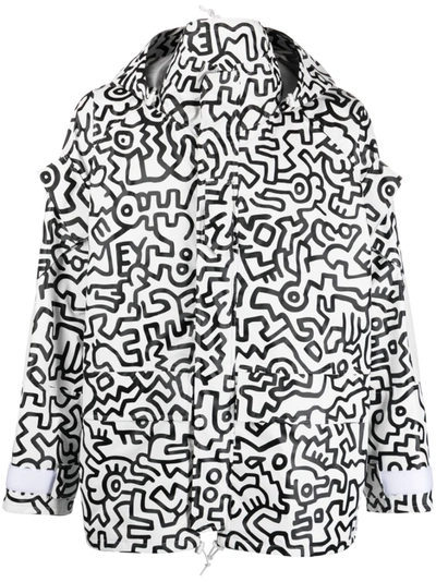 Junya Watanabe Keith Haring-print Nylon-taffeta Jacket In White