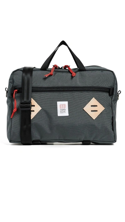 Topo Designs Mountain Briefcase In Charcoal