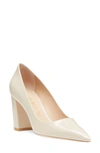 Stuart Weitzman Women's Stuart 85 Pointed Toe Block Heel Pumps In Dune