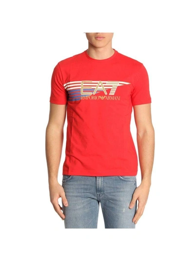 Ea7 T-shirt T-shirt Men  In Red
