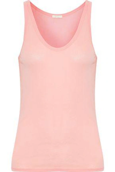 Skin Woman Pima Cotton-jersey Top Pastel Pink