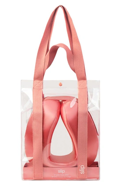 Slip Portofino Pure Silk Travel Pillow In Blush