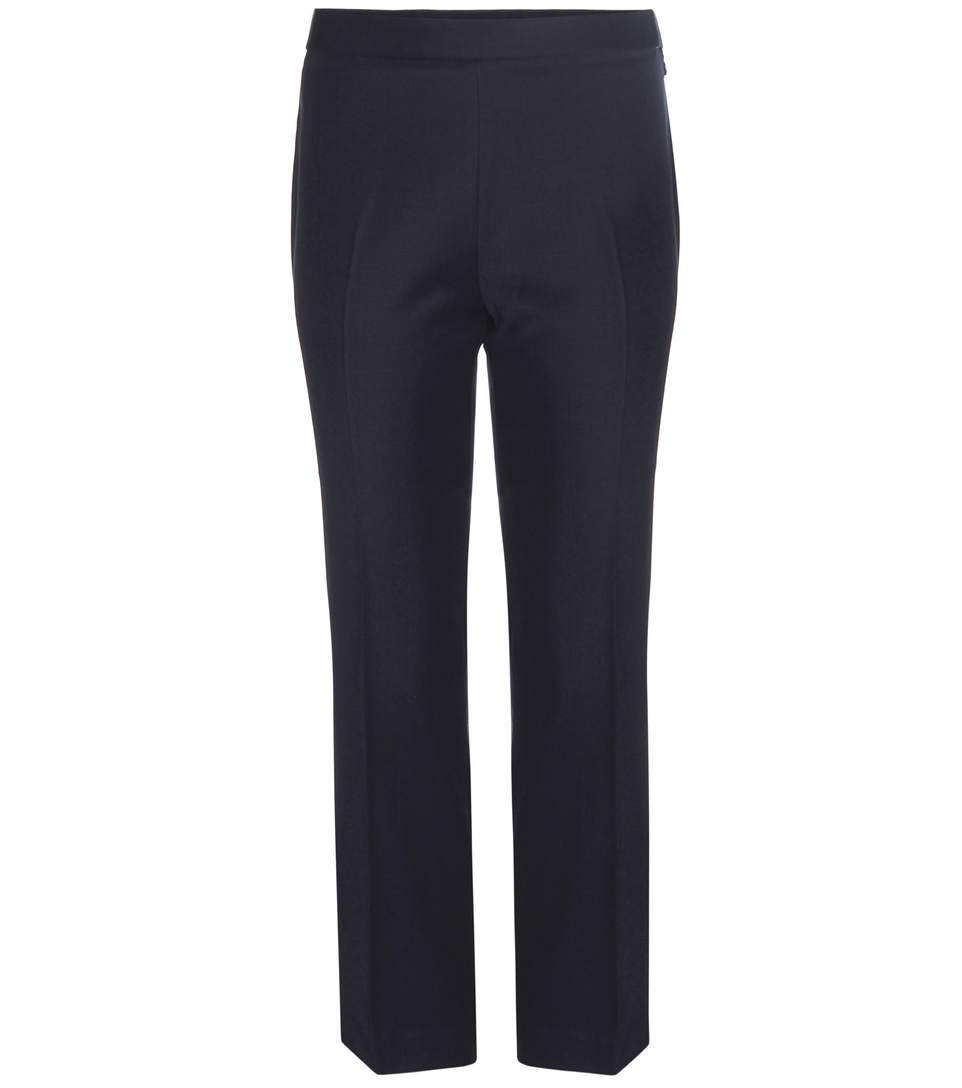 The Row Seloc Navy Trousers | ModeSens