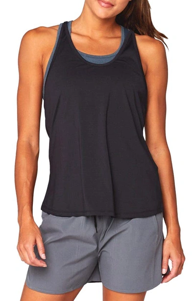 Threads 4 Thought Cassie Performance Tank In Jet Black